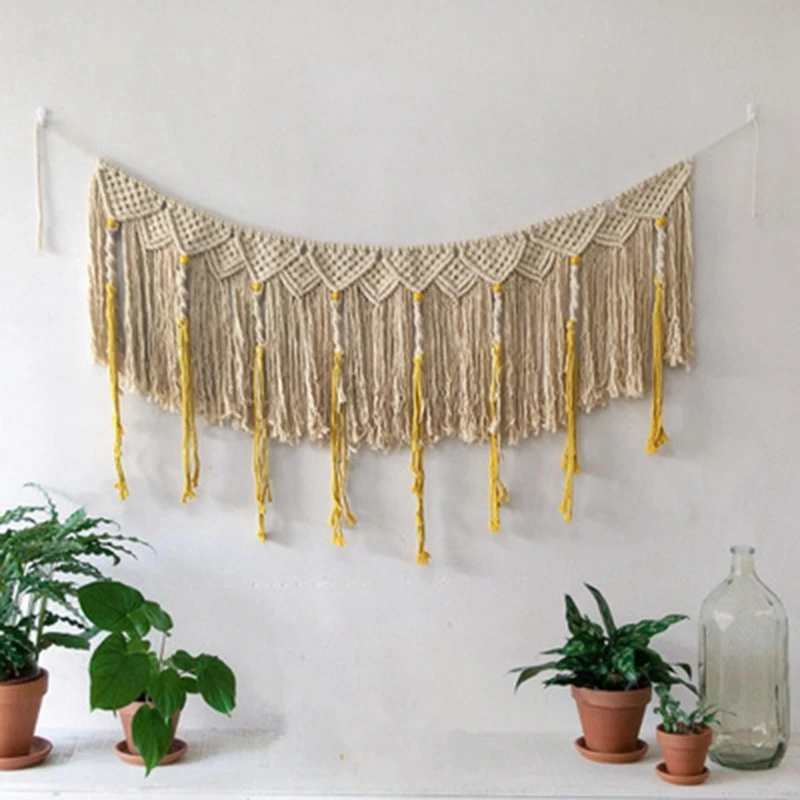 

Handicraft Wedding Decoration Background Tapestry Handwoven Wall Decoration Bohemian Tapestry