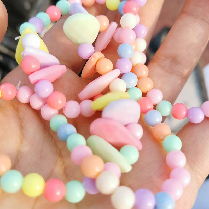 2019 модное ожерелье принцессы набор для детей подарок акриловые браслеты шармы с