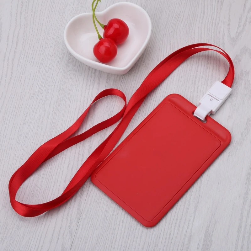 

PP ID Card Holder Candy Colors Name Tag Exhibition Cards Business Badge Holder