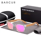 Солнцезащитные очки BARCUR с деревянными дужками UV400 для мальчиков и девочек, детские поляризационные