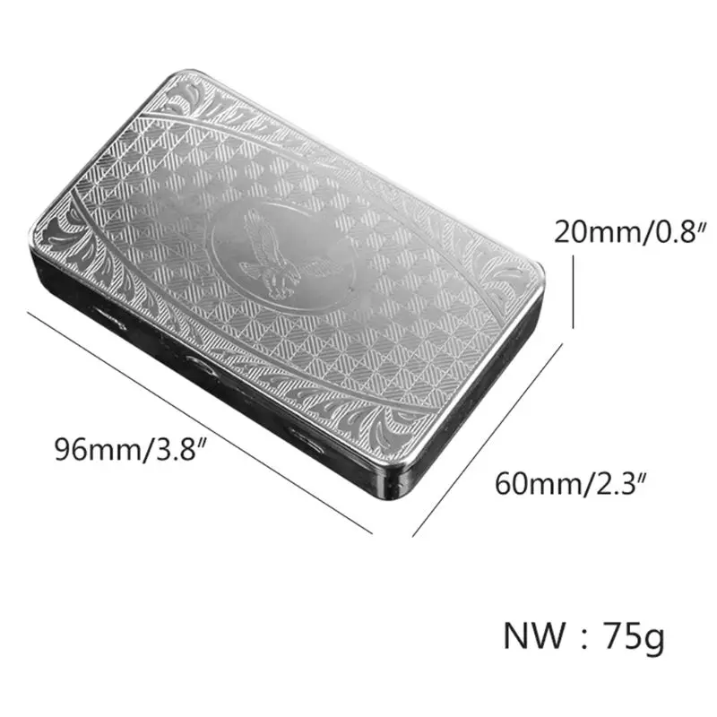 Тонкий металлический чехол для сигарет с американским орлом Автоматический | Дом