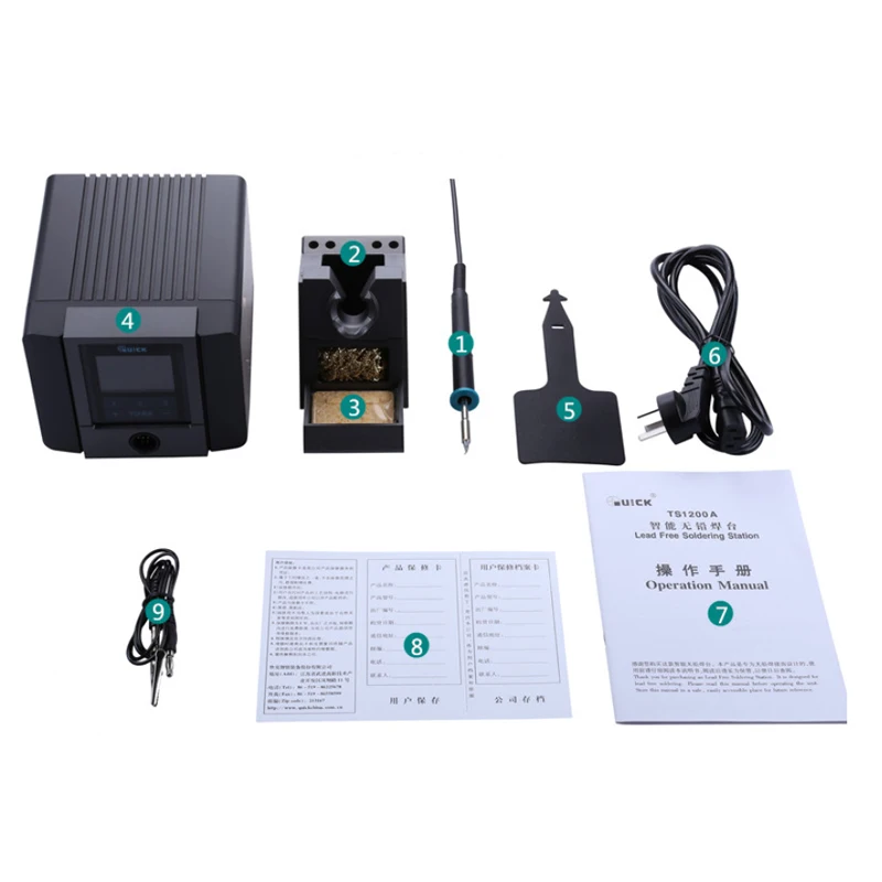 Быстрая Бессвинцовая паяльная станция TS1200A 120 Вт Электрический паяльник с