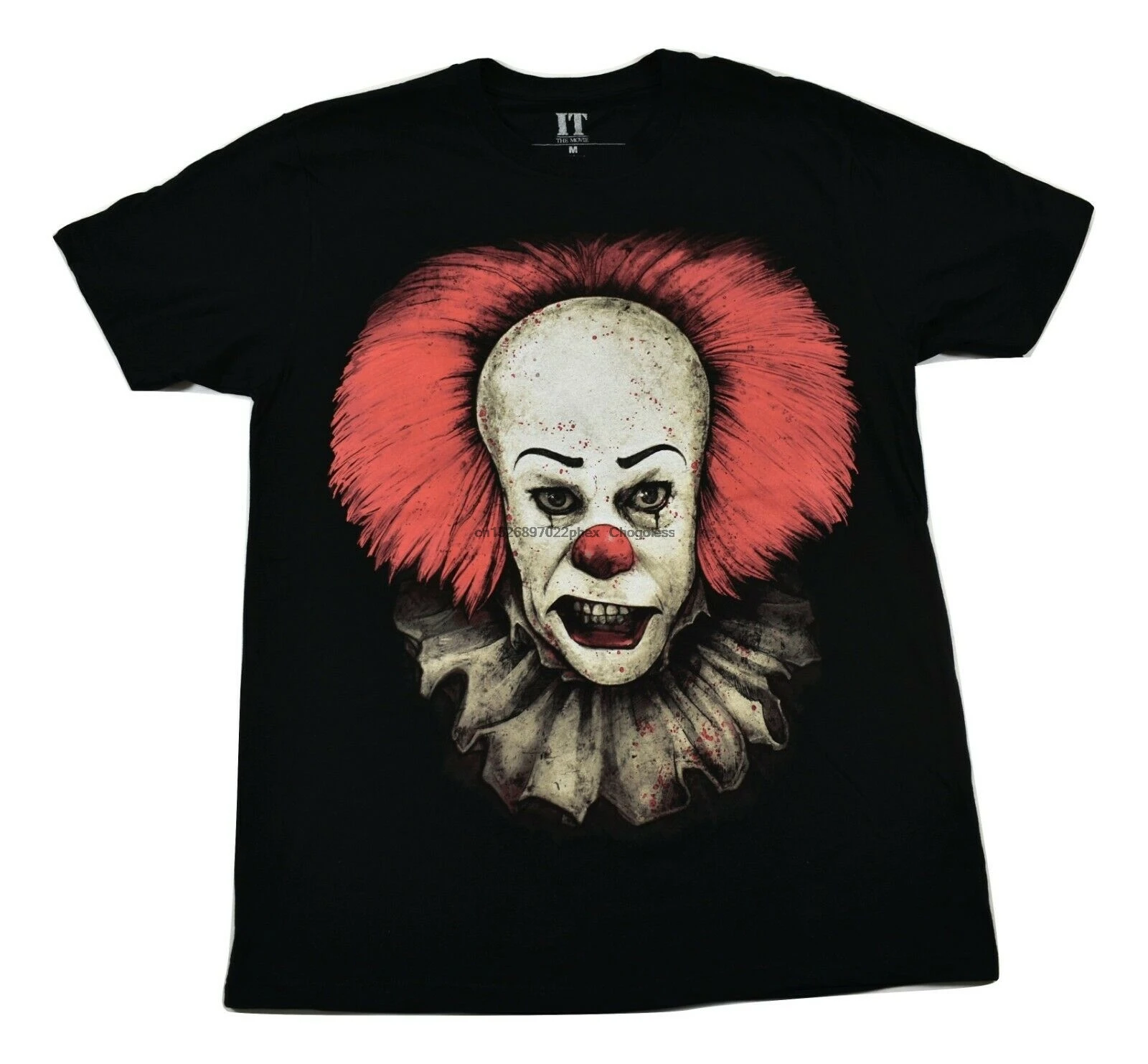 Мужская Черная Рубашка Pennywise Scarry с изображением клоуна новинка Размеры S M 2XL -