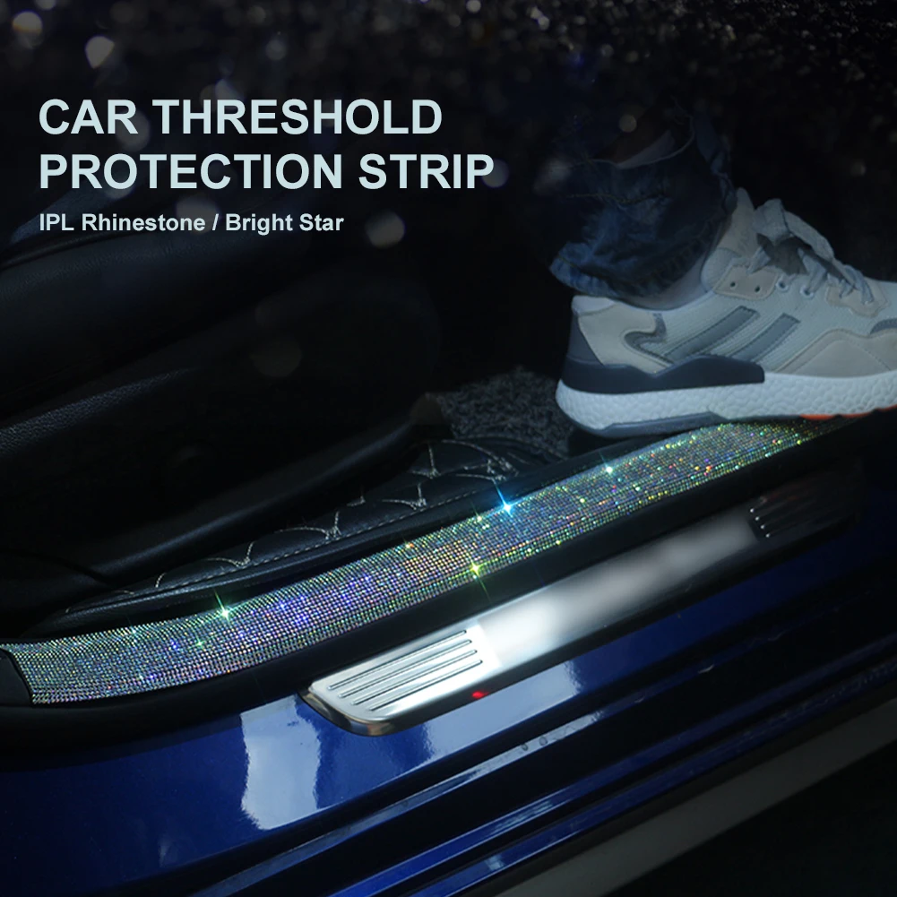 

2pcs Shiny Car Door Edge Guards Trim Styling Moulding Protection strip Scratch Protector For Car Vehicle