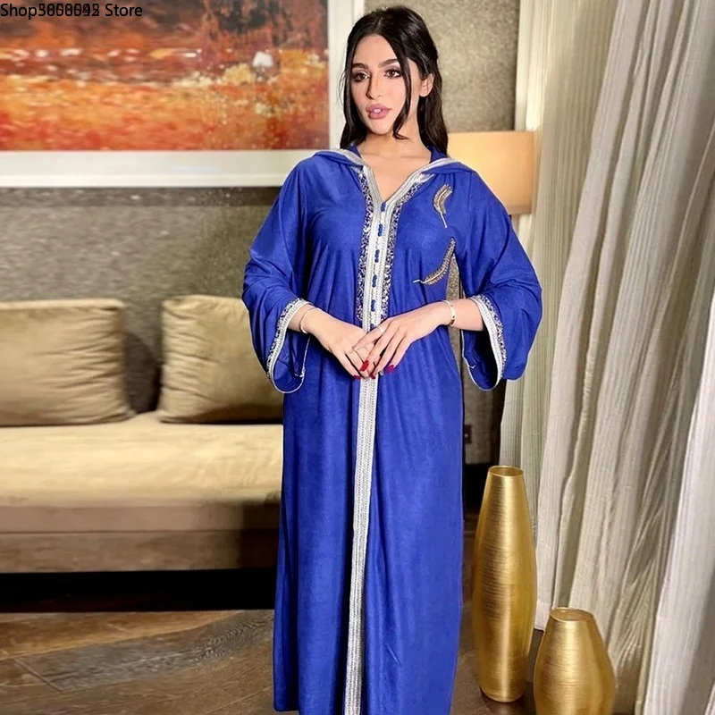 

Ramadan Eid Mubarak Abaya Dubai Turkey Hijab Muslim Long Jalabiya Dress Abayas Arabic Dresses For Women Islam Kaftan Robe Longue