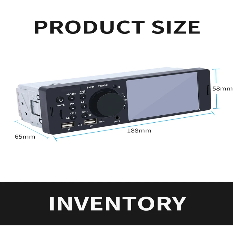 M2 Car Radio Autoradio Player 12V Bluetooth Audio Mp3 Phone Charge Usb Auto Stereo Remote Control | Автомобили и мотоциклы