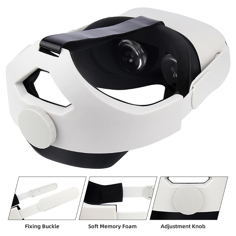 

VR Head Strap Pad for oculus Quest 2 Headband Cushion Non-slip Head Strap Weight Reduction