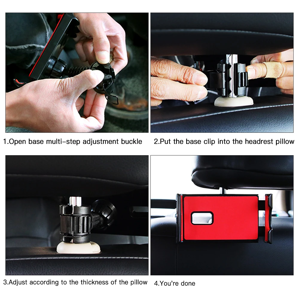 

2021 Universal Car Holder Phone Auto Suporte Telemovel Para Carror for Car Tablet Headrest Seat Mount Backseat Holder for IPad