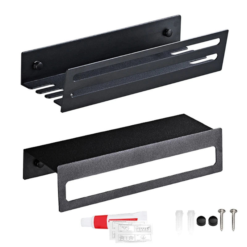 

896B Space Aluminum Shower Shelf Self-adhesive Shampoo Holder Anti-rust Storage Rack for Bathroom Kitchen Bedroom Towel Shelf