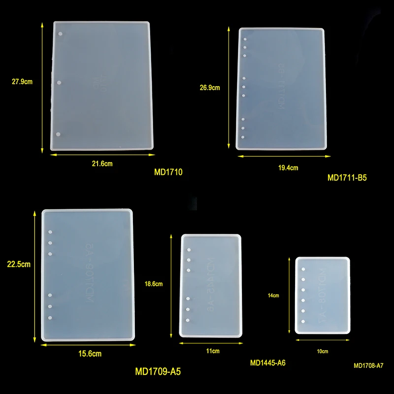 45 шт силиконовая для ноутбука-форма для литья под давлением Комплект литейной формы крышки тетради Закладка для книги отливка раковины эпо... от AliExpress RU&CIS NEW