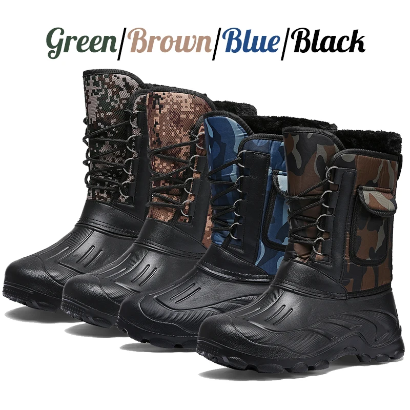 Походные ботинки мужские уличные походные тактические ботинки охотничьи ботинки походные мужские альпинистские Нескользящие водонепроницаемые теплые ботинки размер 39-46