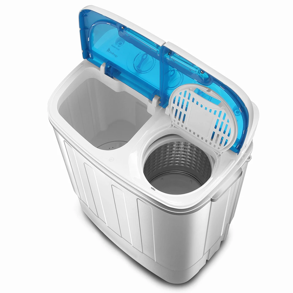 ZOKOP-lavadora semiautom&aacute;tica de doble tubo, m&aacute;quina de lavado de XPB46-RS4, 13 libras, enchufe estadounidense, doble barril-3