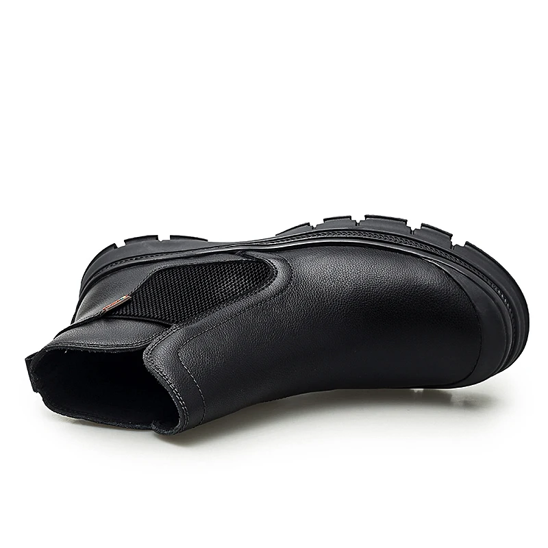 Мужские Ботильоны из натуральной кожи уличные мотоциклетные ботинки челси