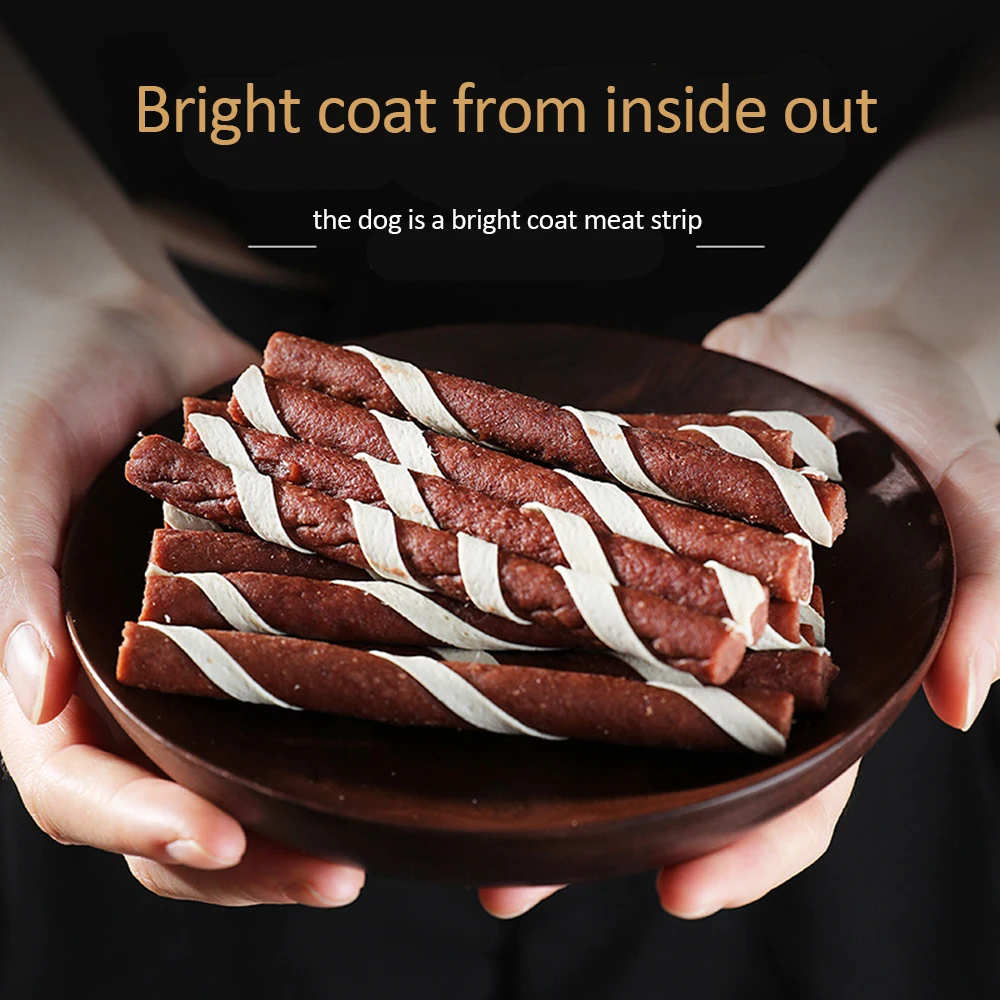 Корм для собак домашних животных закуска курица говядина кольцо премиум класса