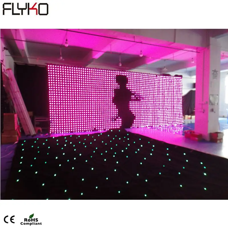 FLYKO p10 3х8м Led видео curtian | Лампы и освещение