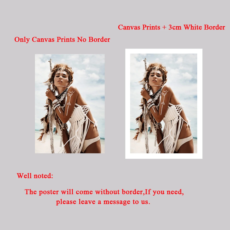 Дикая Бохо Женская трава тростник постер скандинавский холст настенное