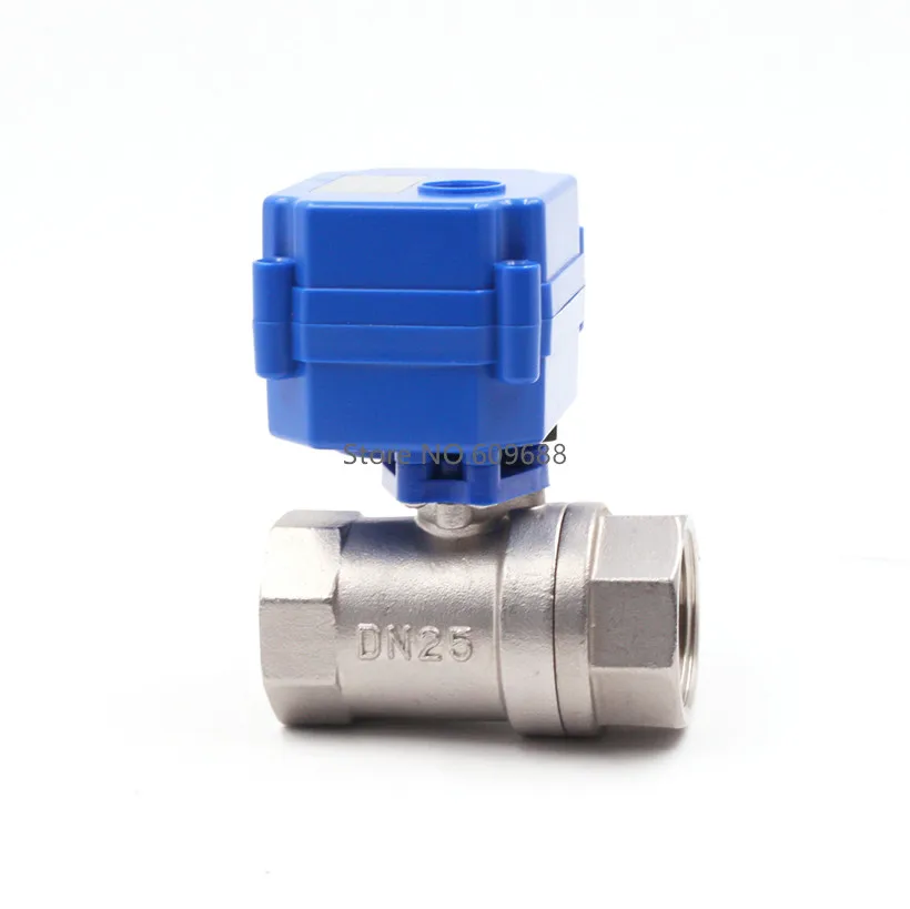 Stainless Steel Electric Ball Valve DN15 DN20 DN25 Motorized Control Way CR03/CR04/5V/12V/220V | Обустройство дома