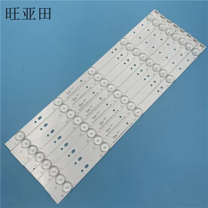 

New Kit 8 PCS 5LED 405mm LED strip For Polaroid TQL43F4PR001 43E6000 5800-W43001-3P00 E465853 02K03177A RDL430WY RDL430FY