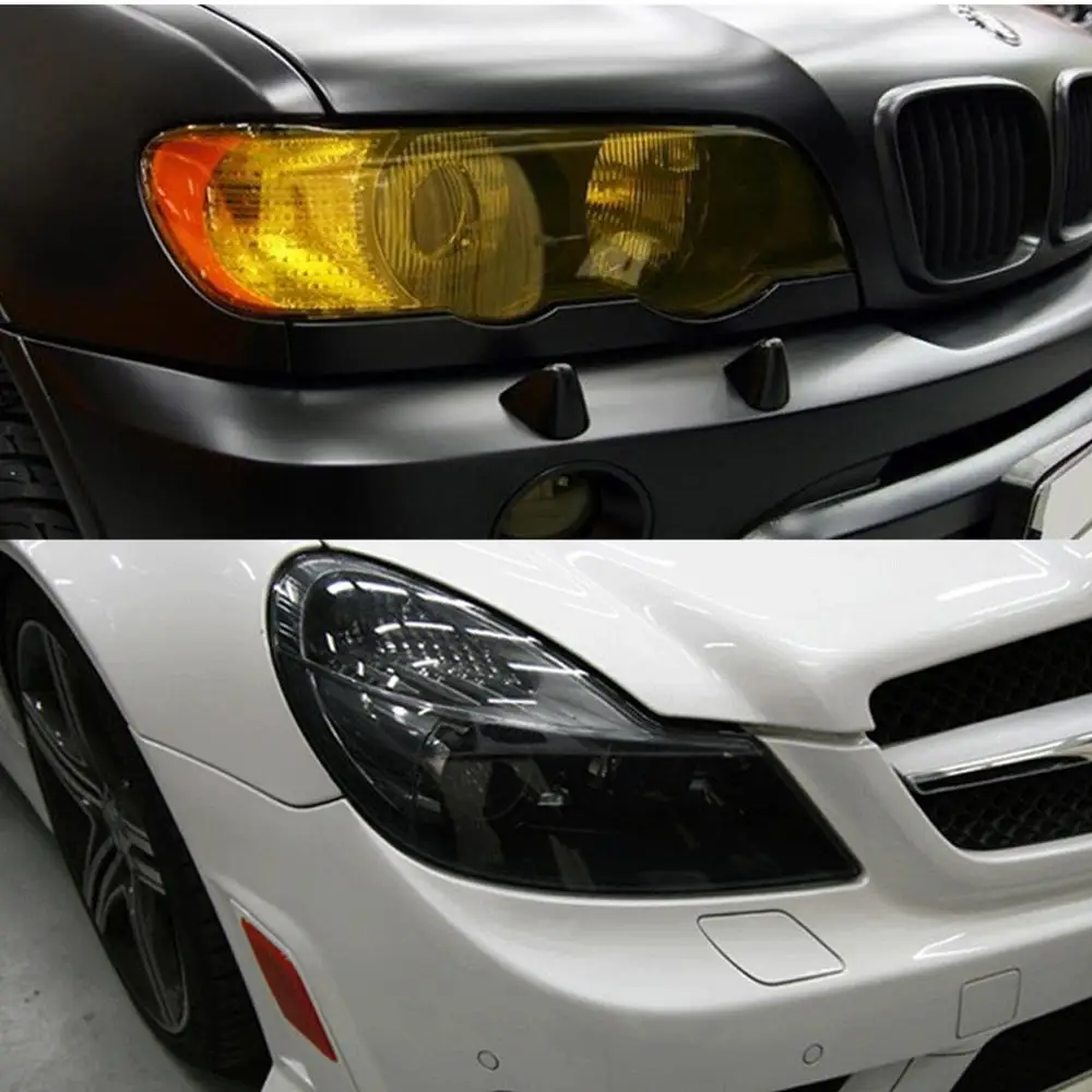 Автомобильная Водонепроницаемая передняя фара s цветная пленка наклейка на