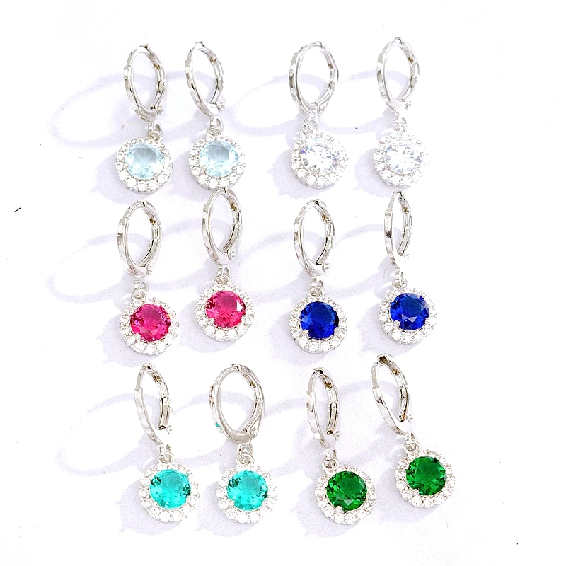 Классические простые круглые серьги кольца для девочек белого и золотого цвета с