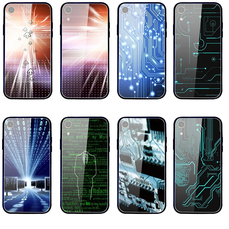 Закаленное стекло мобильного телефона Чехлы для iPhone X XR XS 11 12 Pro Max 10 7 5 5S SE 2020/6/6S/8 Plus