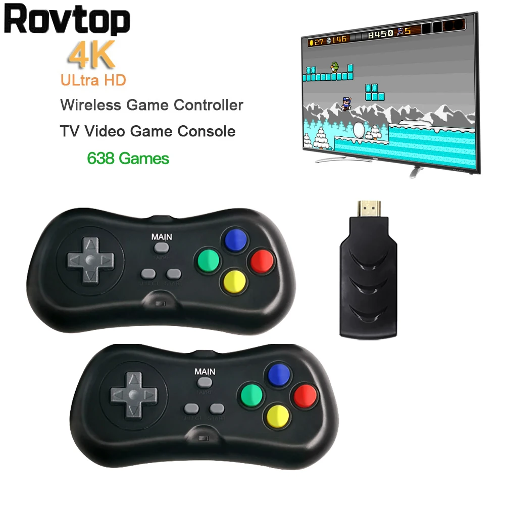 2 4G игровой ключ беспроводной ручной ТВ Видео контроллер встроенный 638