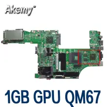 For Lenovo Thinkpad T520 T520i Laptop Motherboard With NVS 4200M 1GB GPU QM67 DDR3 04W3254