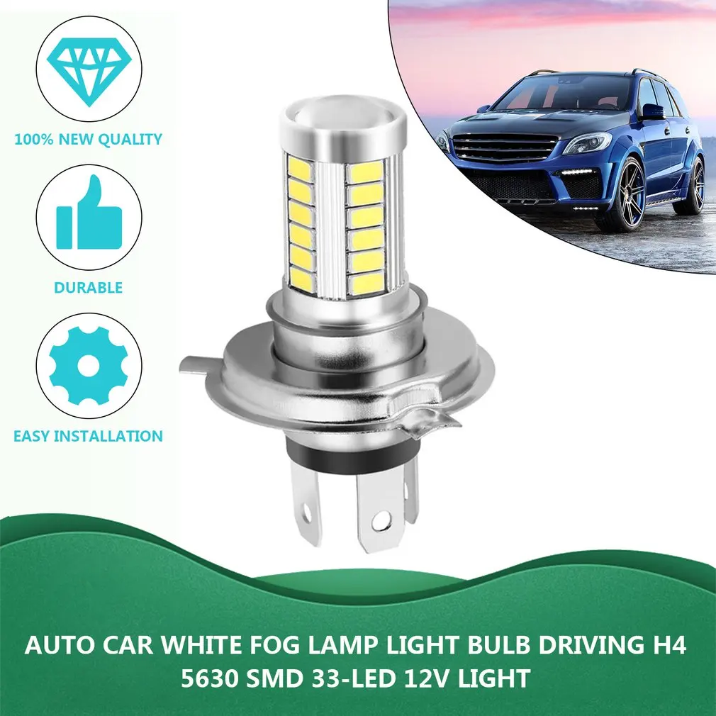 

H4 33SMD 5630 LED Super Bright White Car Headlight Light Source DRL Daytime Traffic Lights Bulb Lamp LED 12V 8W Dropshipping