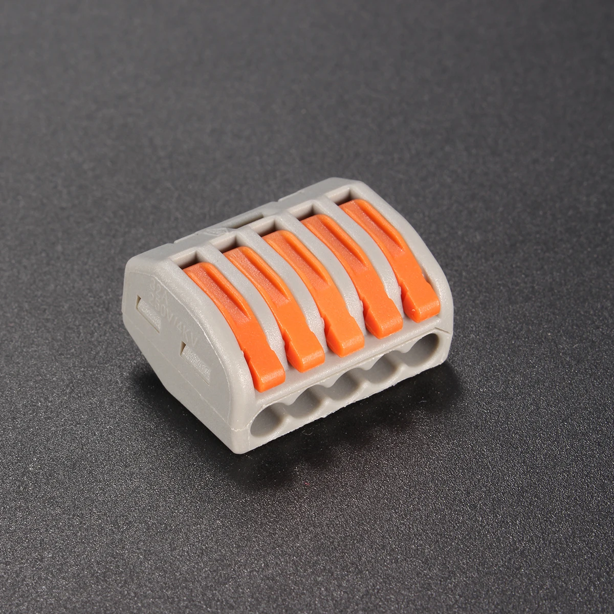 10Pcs PCT-215 Universal Compact Electric Wire Cable Wiring 5Pin Connector Conductor Terminal Block Reusable Lever 0.08-2.5mm2 |
