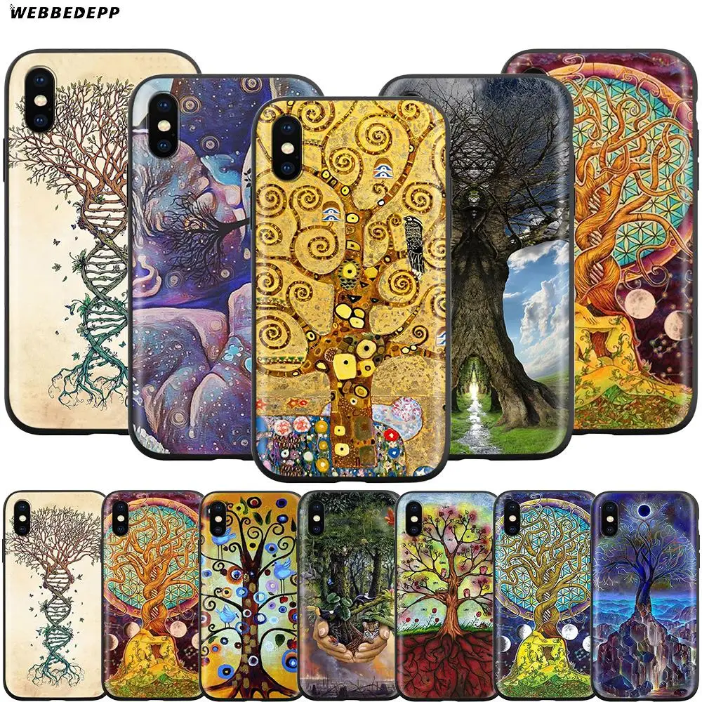 Webbedepp Древо жизни узор чехол для Apple iPhone 12 11 Pro XS Max XR X 8 7 6 6S Plus 5 5S SE | Мобильные