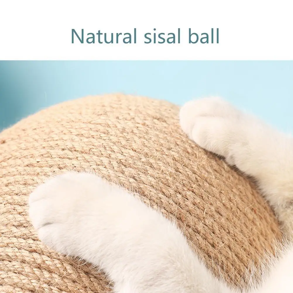 Wooden Cat Scratching Ball Grinding Claw Sisal Rope Climbing Frame Scratch Board Pet Training Supplies | Дом и сад