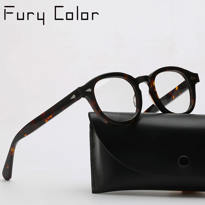 

Очки круглые в винтажном стиле для мужчин и женщин, оптические аксессуары для зрения при близорукости, в стиле ретро, с прозрачной оправой Д...