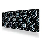 Черный Настольный Коврик Большой Волнистый коврик для мыши Коврик для мыши японский арт механическая клавиатура игровые аксессуары ковер Xxl