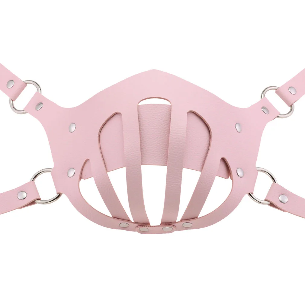 Эротический БДСМ секс бандаж кожаная упряжка маска для женщин мужчин готика панк