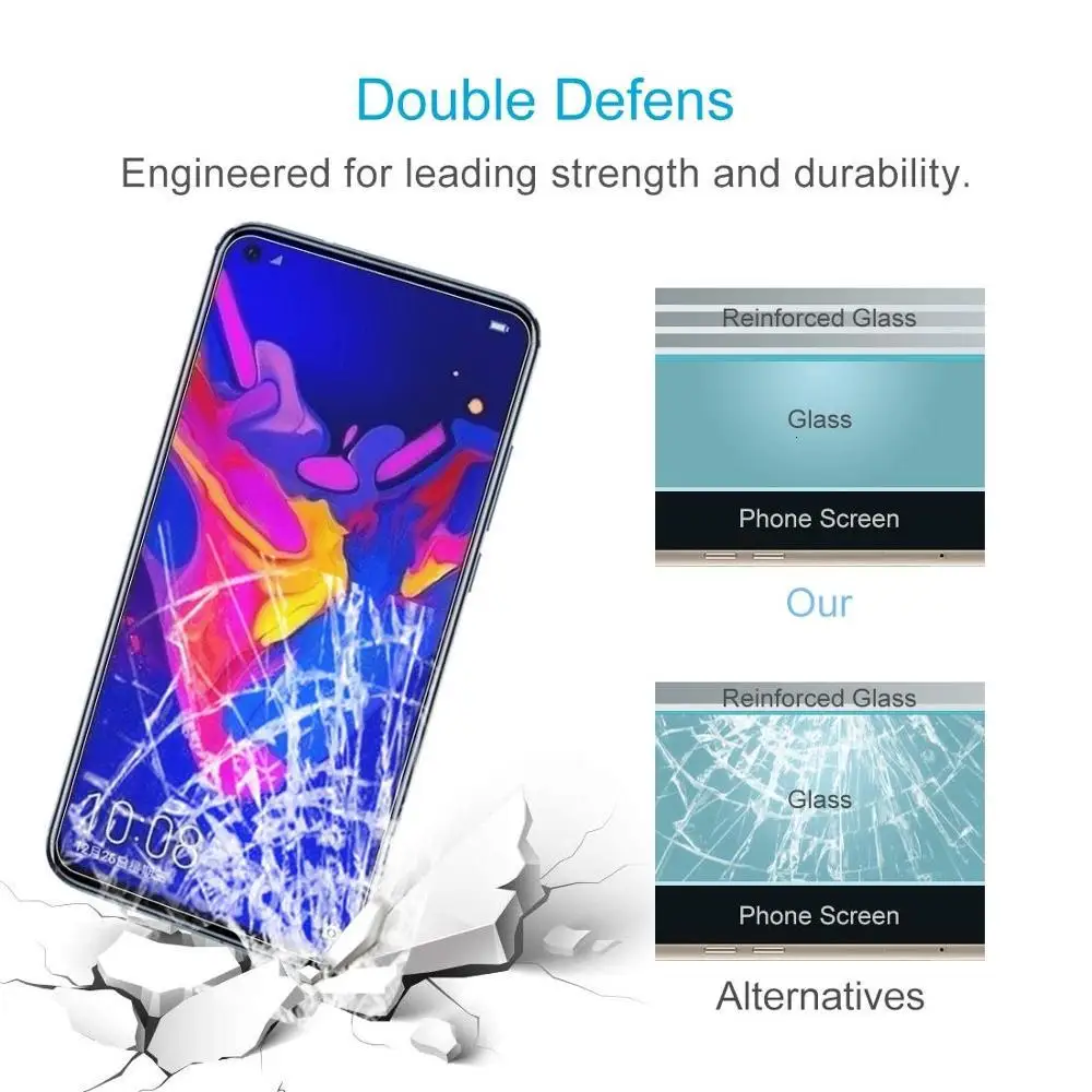 9H 2.5D Закаленное стекло для Huawei Honor V8 V9 V10 V20 PLAY Защитная пленка View 8 9 10 20 экрана |