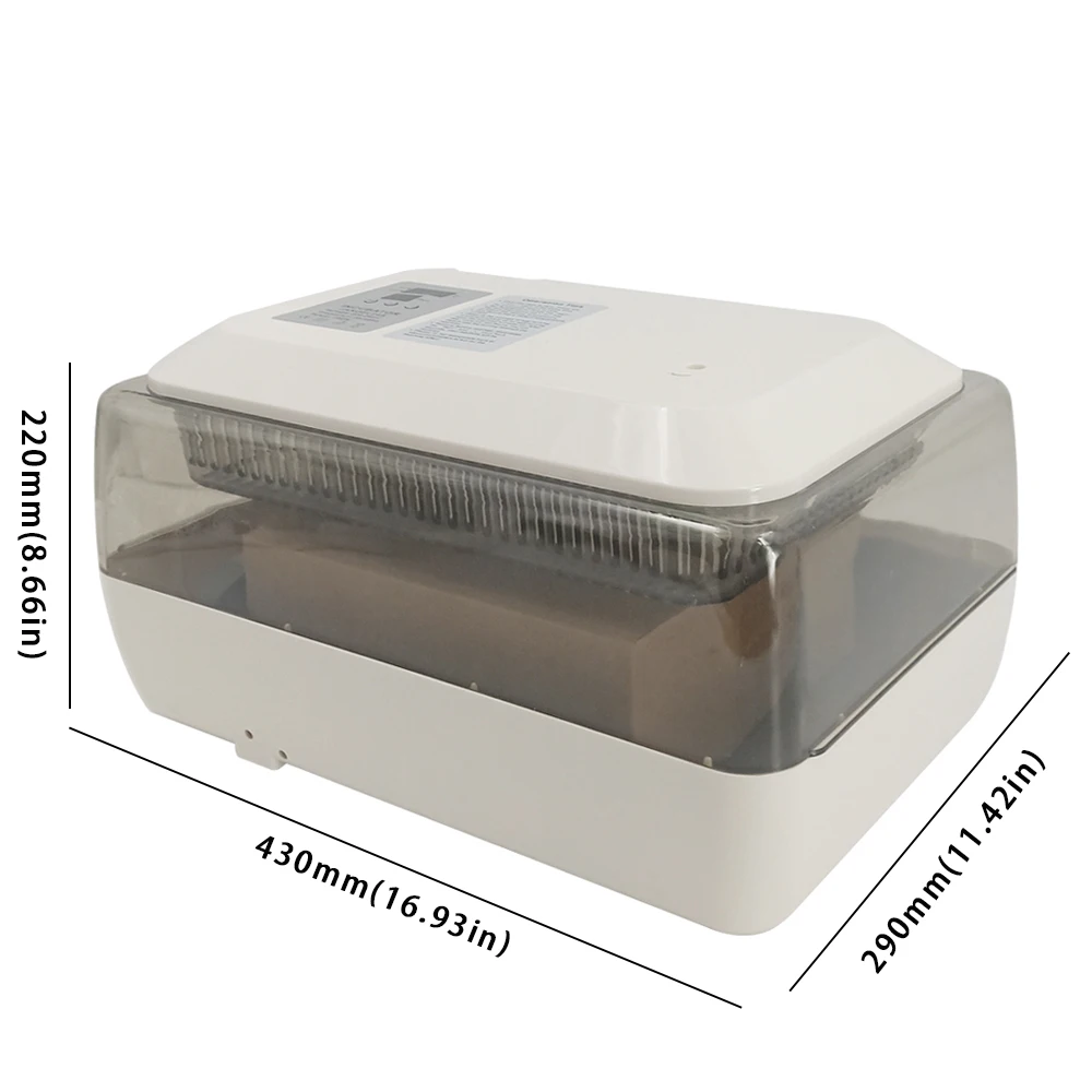 Egg Incubator Automatic 24 Eggs Poultry Hatcher Auto Temperature Control Easy to Observe for Chickens Ducks Goose | Дом и сад