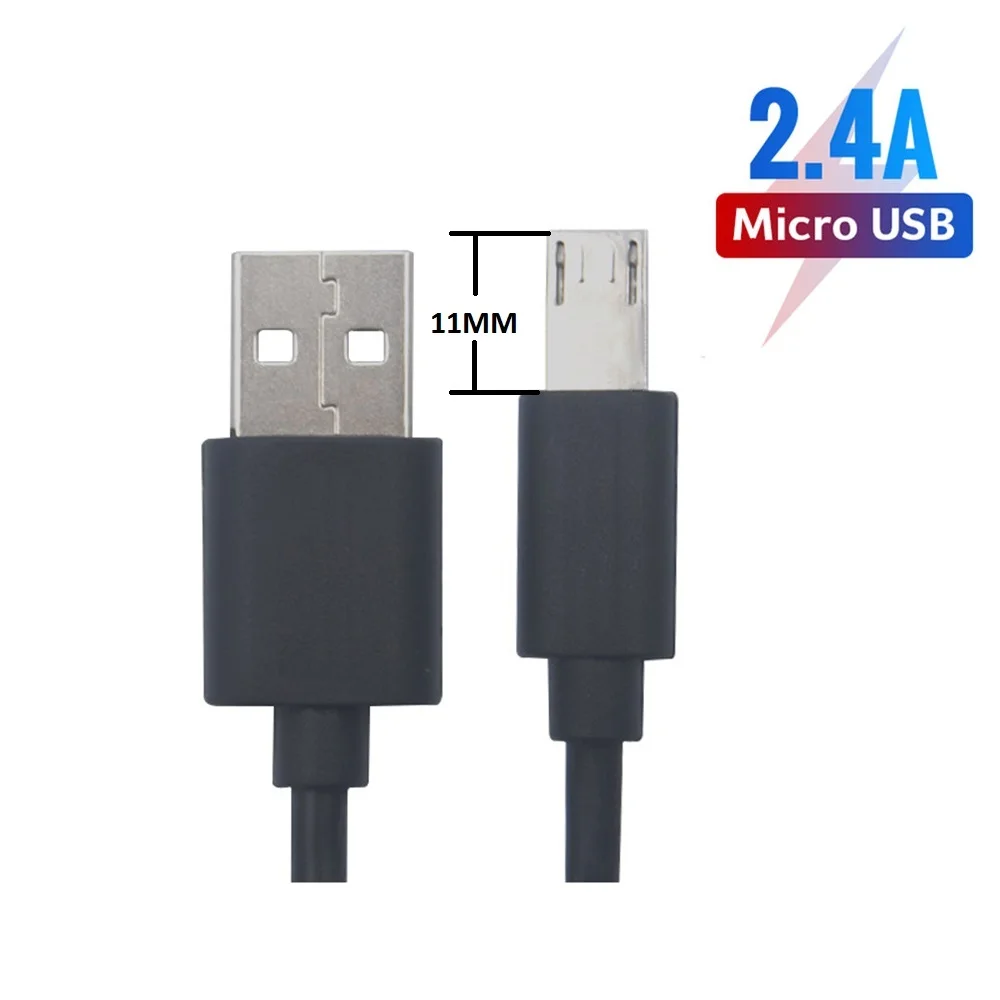 Кабель зарядного устройства микро-usb удлиненный разъем Micro USB 11 мм для зарядки Leagoo