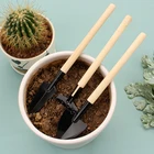 3 шт.набор, лопатка для горшков и цветов с деревянной ручкой