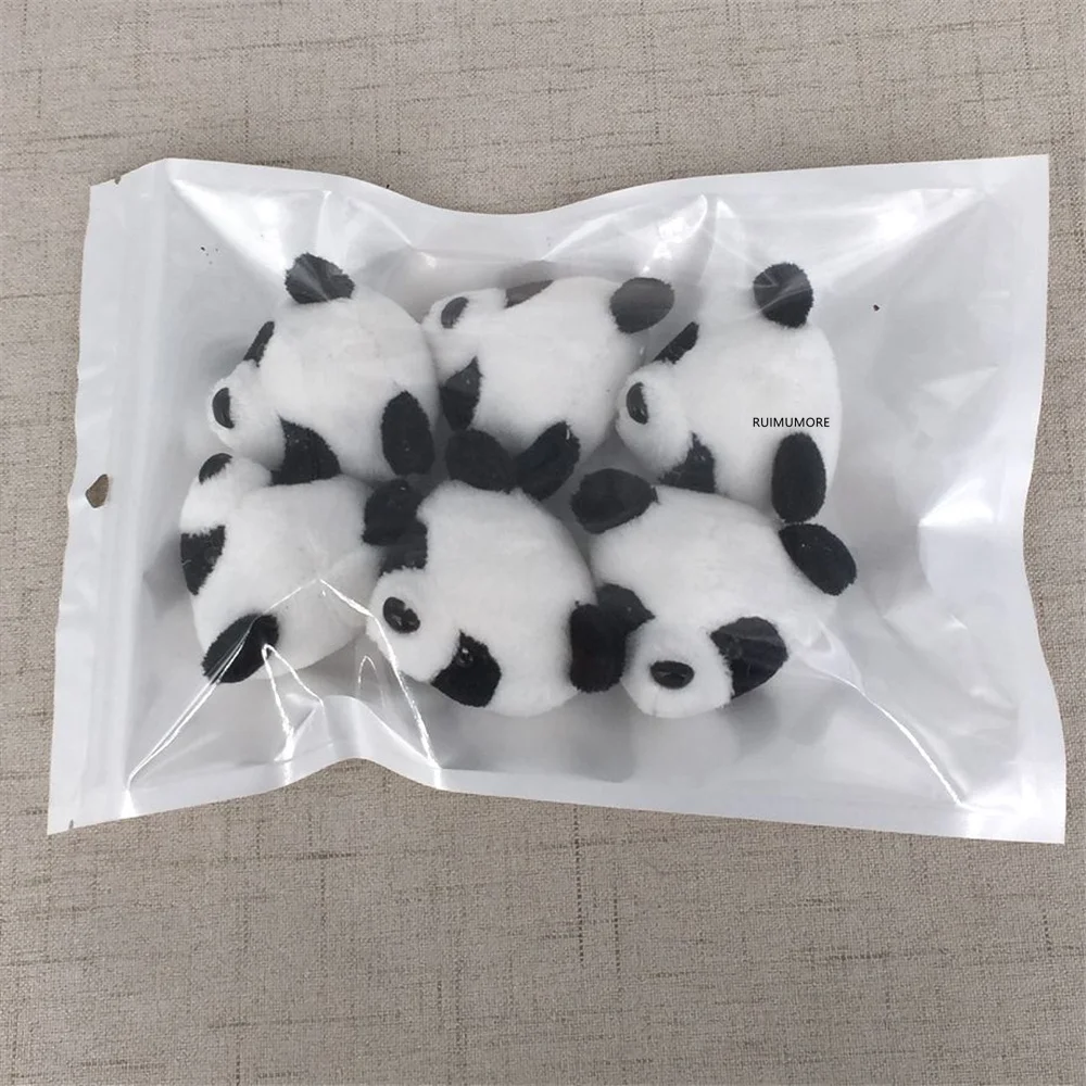 6 шт./компл. маленькая панда 4-5 см динозавр выбор кота плюшевая игрушка-животное