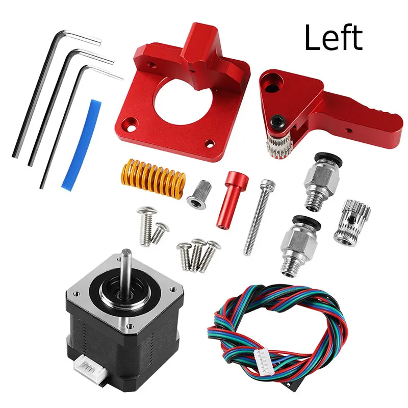 Алюминиевый двухзубчатый левый/правый ручной экструдер для CR 10/CR 10S/Tornado 3D