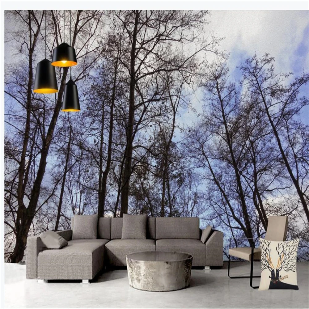 Nature forest 3d wallpapers primitive background wall painting beautiful scenery | Обустройство дома