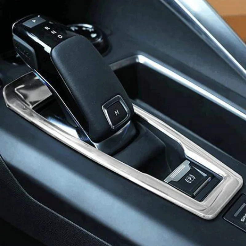 

SBTMY Line Inner Accessories Small Electronic Parking Brake Chrome Trim Cover Frame Styling Fit For 2017 Peugeot 3008 5008 GT