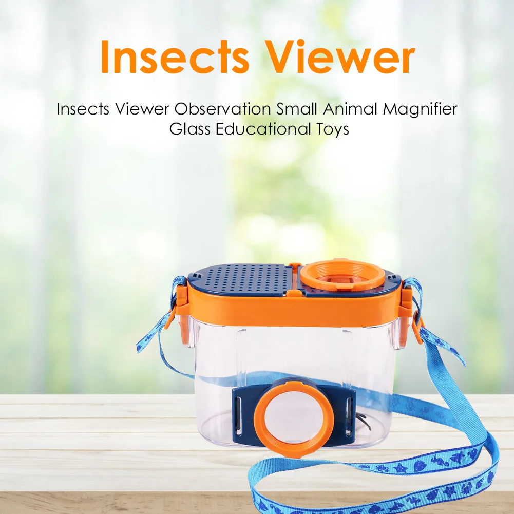 Caja de observaci&oacute;n de insectos port&aacute;til, utensilios de ense&ntilde;anza de exploraci&oacute;n de ciencia infantil, juguetes de recipientes para experimentos, Juguetes Divertidos para ni&ntilde;os-4