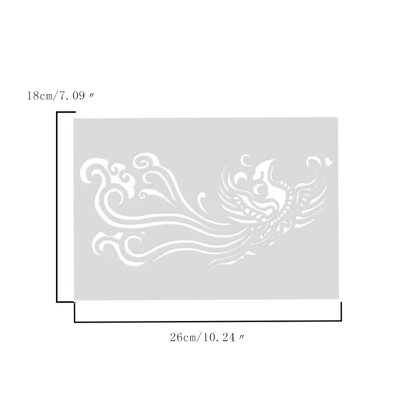 18*26 Феникс пластиковые Многослойные трафареты для скрапбукинга/фото украшение