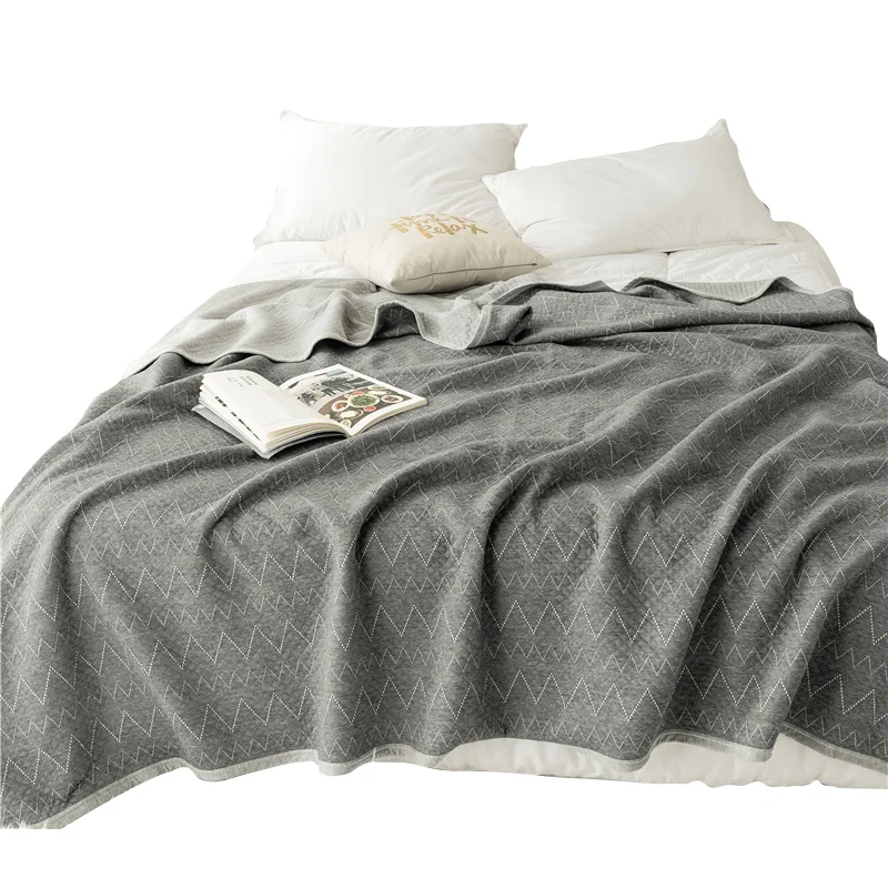 للبيع بطانية القطب الجنوبي الشاش بطانية منشفة قطن لحاف القطن الخالص الصيف رقيقة قيلولة بطانية واحدة ومزدوجة مكيف الهواء بطانية