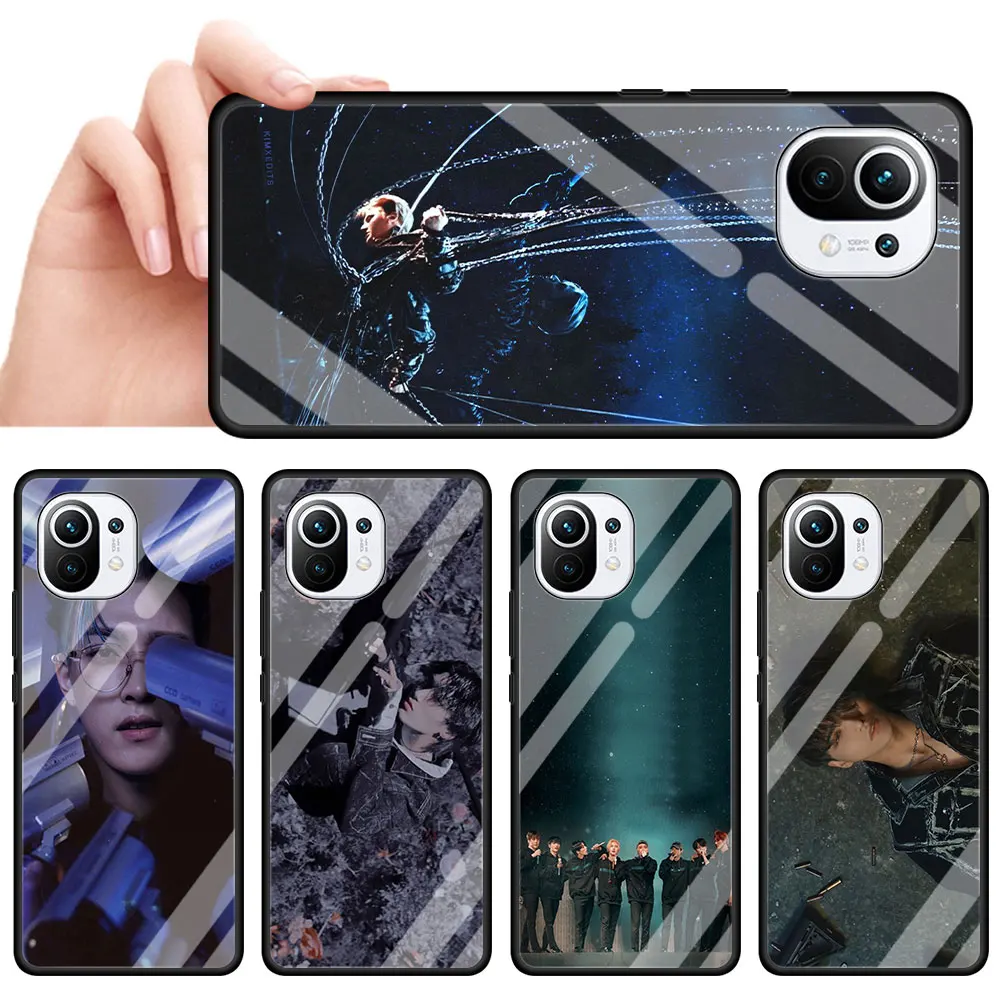 

ATEEZ HongJoong SeongHWA Phone Case For Xiaomi Mi Note 10 11 10T Lite 9T Pro 5G 11 Ultra CC9 CC9E 11i Tempered Glass Cover Coque