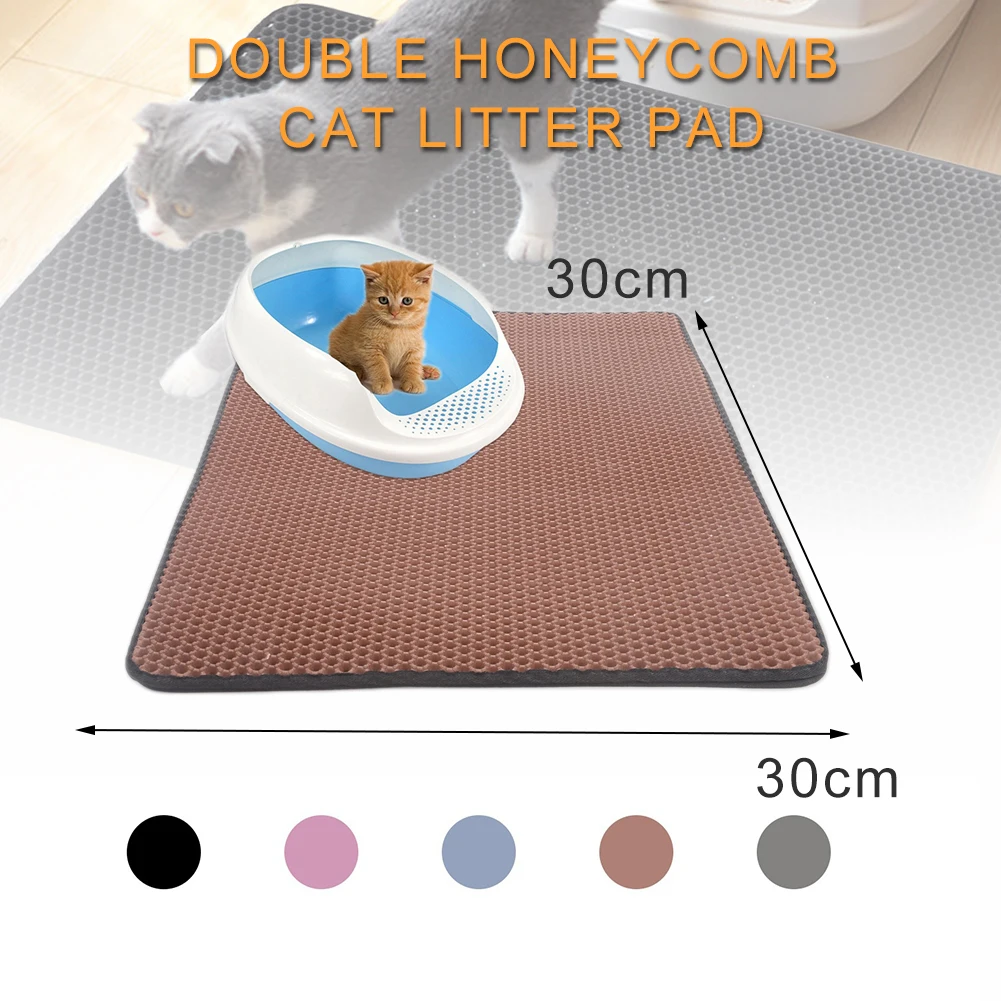 Коврик для кошачьего туалета коврик захвата двухслойный водонепроницаемый