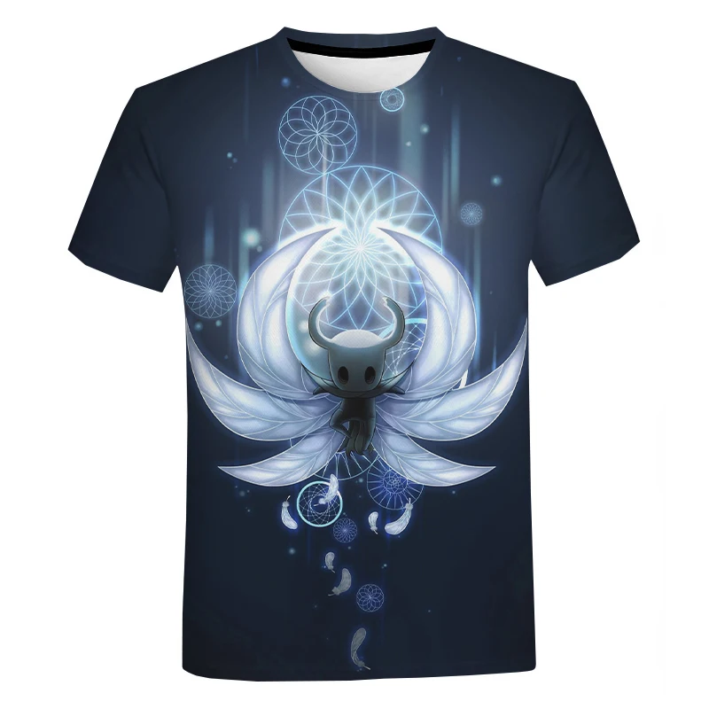 

2021 Hollow Knight 3D Print T-shirt Men Women Fashion Casual Short Sleeve Cool T-shirt Harajuku Streetwear Oversized Tee Tops