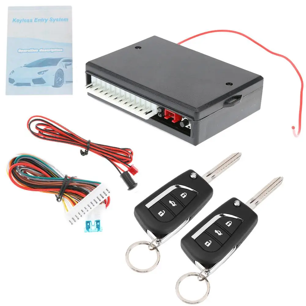 

Car Universal Remote Central Door Lock Keyless Entry System with Door Window Trunk Control Function Easy to Install