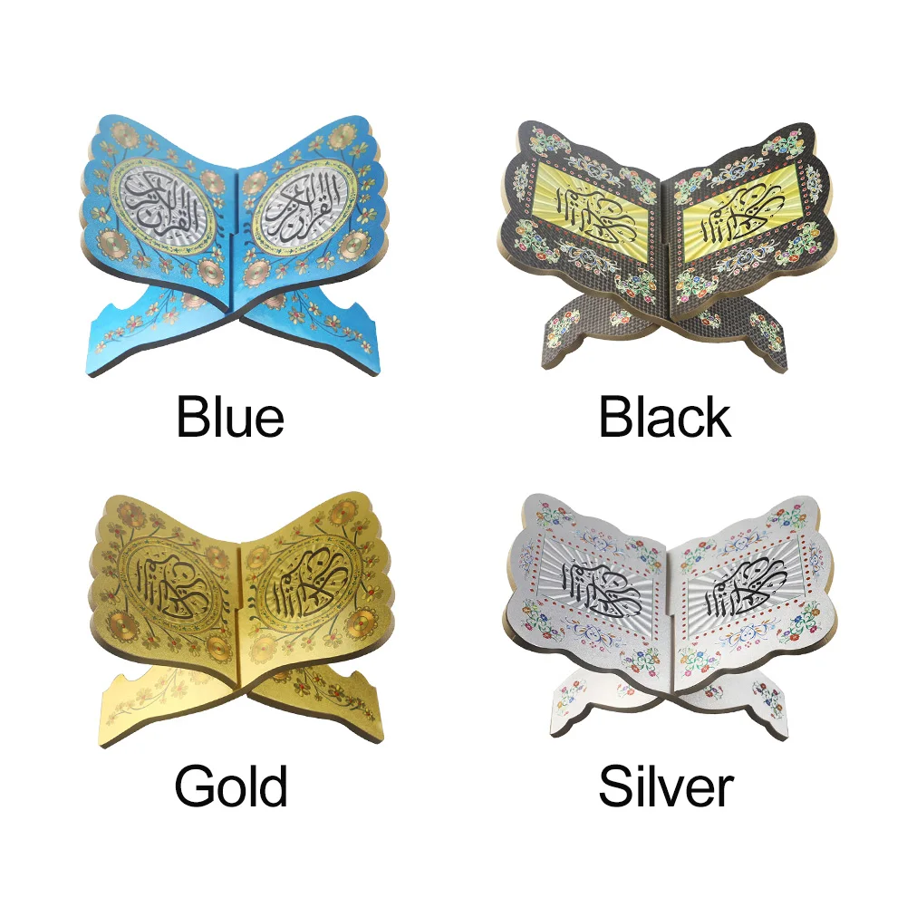 

Durable Reusable Wooden Holy Book Holder Living Room Eid Mubarak Home Decor Countertop Organizer Frame Office Easy Install Gift